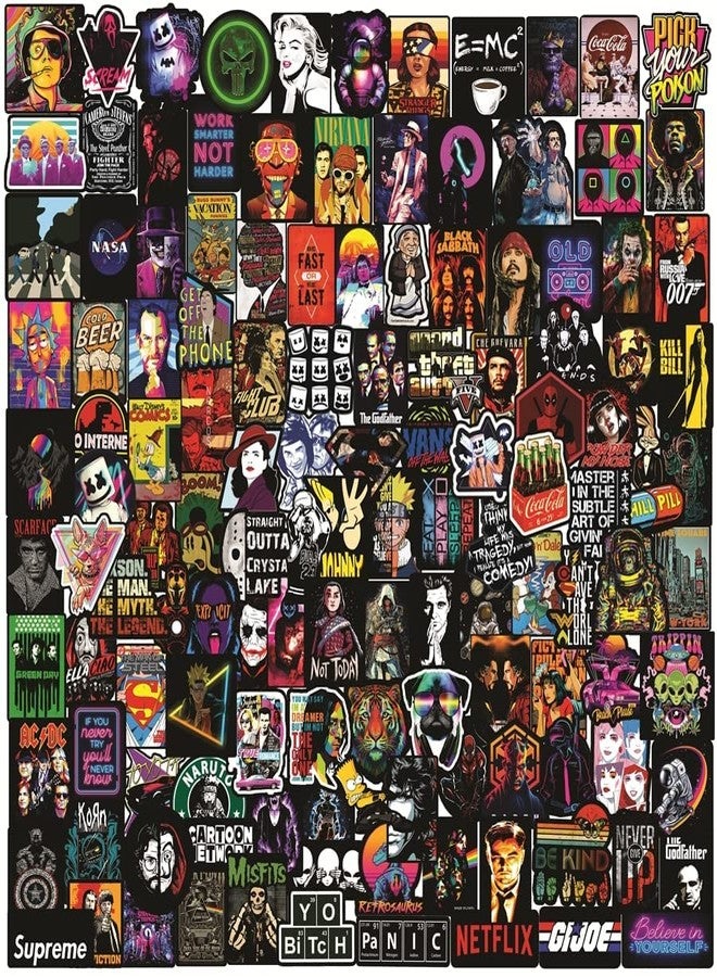 PIXELARTZ ملصقات فينيل ملونة متنوعة من PIXELARTZ يمكنك صنعها بنفسك لأجهزة الكمبيوتر المحمولة، وألواح التزلج، والأمتعة، وألواح التزلج على الجليد، والثلاجات، والألعاب، والسيارات، والدراجات، والهواتف، والغيتار (متعددة الألوان) (22) - Image 1